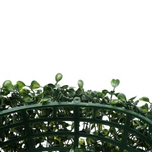 Minge decorativa artificiala verde cu frunze tip buxus 30cm, BK99238 - Img 5
