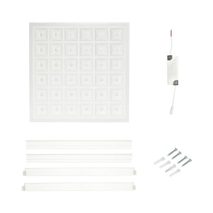 Panou LED, slim, 60W, 220V, IP20, 6500K, 595x595x20mm, pentru tavan casetat, Cod: BK69291R Echivalență: DISFM77, Breckner Germany