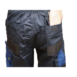 Pantaloni de lucru cu pieptar, salopeta din poliester cu bumbac, albastru navy, M, Cod: BK77220, Breckner Germany - Img 8