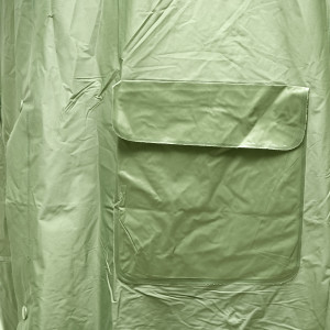 Pelerina cu gluga impermeabila M din PVC, 2 buzunare, inchidere cu capse, verde inchis,Cod: BK77427, Breckner Germany - Img 5