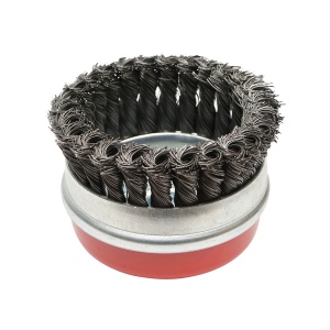 Perie sarma cu toroane tip cupa cu fir rasucit 100mm, M14, Cod: BK77743, Brand: BRECKNER GERMANY - Img 2