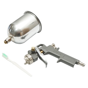 Pistol de vopsit cu aer comprimat 0.6L, cupa din inox in partea de sus, duza 1.5mm, Cod: BK79598, Brand: BRECKNER GERMANY - Img 2