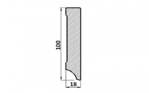 Plinta Mdf, alba, 240 x 1.8 x 10 cm, Cubic, P100C.01, Egger - Img 3