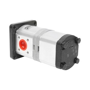 Pompa hidraulica dubla sens pe stanga, debit 22+14cm3 pentru New Holland, Case IH OEM 47129338, BRECKNER GERMANY, BK99186 - Img 6