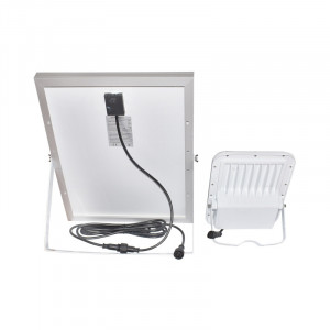 Proiector LED 150W cu panou solar monocristalin 25W, telecomanda si acumulator inclus, Cod: BK87439 Echivalență: DISDM77, Breckner Germany - Img 6