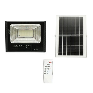 Proiector LED 200W, 6500K cu panou solar 12W, baterie LiFePO4 8000mAh si telecomanda IP67 Breckner Germany, BK00149
