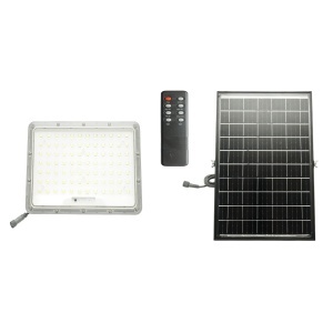 Proiector LED 300W, 6500K cu panou solar bifacial 30W, baterie LiFePO4 15000mAh si telecomanda IP66 Breckner Germany, BK00616