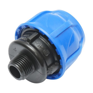 Racord compresiune, cu filet exterior, D32mmx1/2 toll, PN16, pentru sisteme irigatii, Cod: DISLV41, Poelsan - Img 2