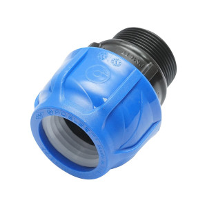 Racord compresiune, cu filet exterior, D40mmx11/2 toll, PN16, pentru sisteme irigatii, Cod: DISLV47, Poelsan - Img 3