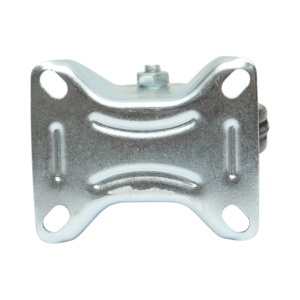 Roata fixa industriala 125x33mm fara frana, cauciuc plin negru, placa otel 100x80mm 95kg, DISVF62 - Img 7