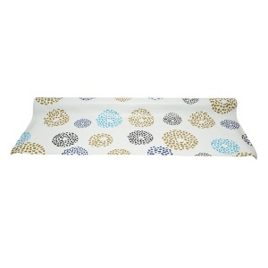 Rola fata de masa decorativa PVC 1.37x20m, grosime 0.18mm, textil 45 g/mp, model cerc multicolor Breckner Germany - Img 2