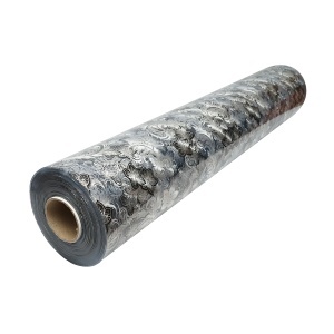 Rola folie protectie masa transparenta PVC siliconizat 1x20m, grosime 1.2mm, model floral negru Breckner Germany - Img 5