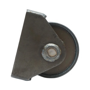 Rola rulare container basculabil 160x160mm, suport sudabil, otel brut, DISVF09 - Img 5
