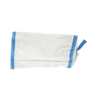 Sac big bag 95x95x150cm alb, capacitate 1200kg, tip U-Panel nelaminat, fund plan, top fusta 85cm, DISUX06 - Img 3
