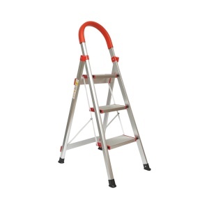 Scara aluminiu pliabila, 3 trepte antiderapante, inaltime 68cm, sarcina maxima 130Kg, DISTV01 - Img 2