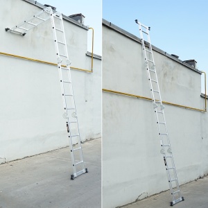 Scara multifunctionala cu 4 segmente 4.6 m, sarcina 150 Kg , Cod: BK77685, Brand: HOTECHE - Img 2