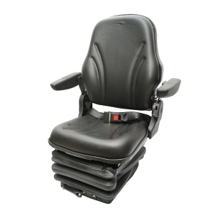 Scaun universal cu suspensie pe aer, reglabil pe inaltime si greutate 50-140Kg, cotiere si spatar rabatabil 50-90° pentru tractor, utilaje agricole, industriale, stivuitor, Cod: DISBV52 - Img 2