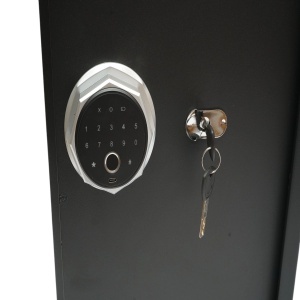 Seif mobila cu amprenta, alarma, inchidere electronica si 2 chei 500x350x310mm Breckner Germany, BRECKNER GERMANY, BK76277 - Img 3