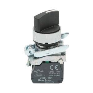 Selector 2 pozitii cu retinere 1NO+1NC, 24V/10A, TB4-BD25 Breckner Germany, BRECKNER GERMANY, BK76505