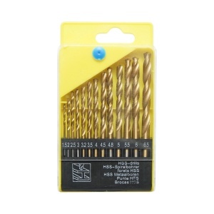 Set 13 burghie elicoidale HSS 1.5-6.5mm pentru metal cu tija cilindrica, DISTN72