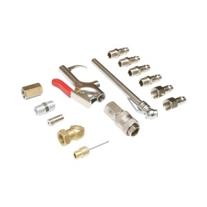 Set 14 accesorii compresor aer cu pistol suflare, conectori si cuple rapide universale, DISRK48 - Img 3