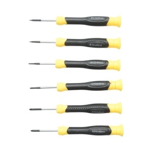 Set 6 surubelnite de precizie drepte si in cruce cu varf magnetic profesionale Cr-V , Cod: DISUF88, Crownman