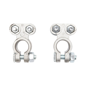 Set borne baterie de plumb cu strangere pe surub, Cod: BK80275, Brand: BRECKNER GERMANY - Img 2