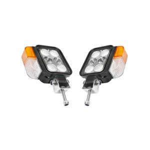 Set faruri universale tractor stanga si dreapta cu LED 10-80V, temperatura culoare 6000K, pozitii 3W LED si semnalizare 3W LED, Cod: BK69132, Brand: BRECKNER GERMANY - Img 3