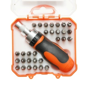 Set surubelnita cu clichet si biti imbus, torx, PH, PZ 31 piese Cr-V, DISTN81 - Img 3