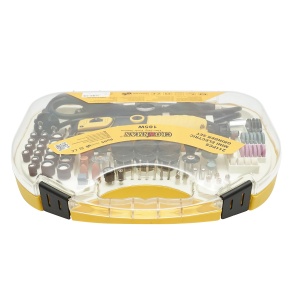 Set trusa mini freza 185W, 220V tip biax, 9 trepte viteza 8000-35000rpm 211 piese, Cod: DISPT57, Marca: CROWNMAN - Img 4
