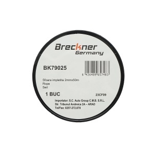 Sfoara fir impletit 2mmx50m, rosu/alb Breckner Germany, BK79025 - Img 2