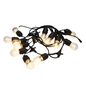 Sistem iluminat LED exterior 12 socluri E27, cablu 6m, 220V IP44, Cod: BK69966, Brand: BRECKNER GERMANY - Img 2