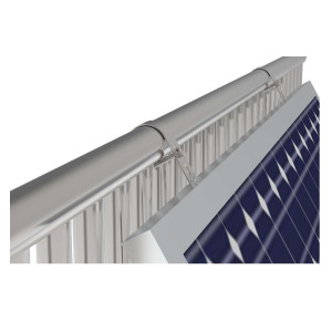 Sistem montaj panouri solare fotovoltaice cu fixare pe balcon,Cod: BK78296, Brand: BRECKNER GERMANY - Img 2