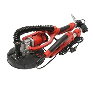 Slefuitor pereti si tavane tip girafa pliabil cu aspirator 710W, 220V, viteza 800-1800 r/min, 2 capete rotund/triunghiular, iluminare LED, 12 discuri incluse, DISSY69 - Img 6
