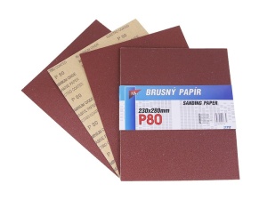 Șmirghel A4 P80 (10 bucăți)