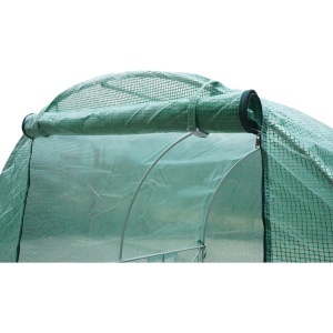 Solar de gradina 300x200x200cm, folie verde PE cu plasa 140g/mp UV, 1 usa, 6 ferestre, teava otel galvanizat 19mm THOR, THOR, 40TH443 - Img 6