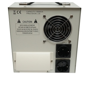 Stabilizator automat de tensiune monofazic cu releu 10000VA/140-260V, 2 prize schuko 230V, afisaj LCD, Cod: BK79723, Marca: BRECKNER GERMANY - Img 5