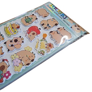 Sticker 3D Capybara – 21 cm, Decor Autocolant Adorabil - Img 3