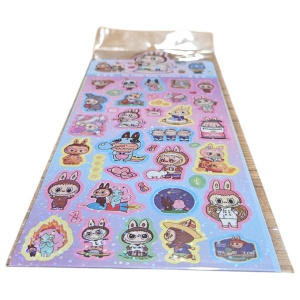 Sticker 3D Labubu – 21 cm, Decor Autocolant Drăgălaș - Img 4
