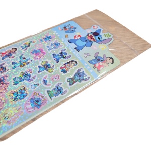 Sticker 3D Stitch – 21 cm, Decor Autocolant Colorat - Img 3