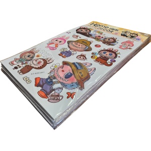 Sticker de Perete Labubu – Home Decor 59×36 cm – Model 4