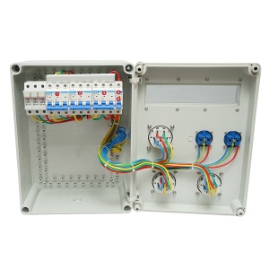 Tablou grup prize organizare santier 2x230V/16A, 3x400V/32A, 12 module 460x270x160mm IP44/67 SUNTREE, Cod: DISPK18, Marca: SUNTREE - Img 2