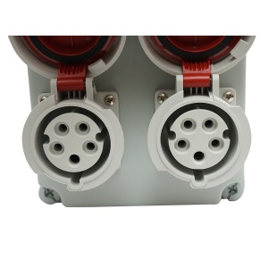 Tablou grup prize organizare santier 2x400V/32A, 6 module, 340x220x160mm IP67 SUNTREE, Cod: DISPK16, Marca: SUNTREE - Img 6