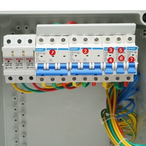 Tablou grup prize organizare santier 4x230V/16A, 2x400V/32A, 1x250V/16A, 12 module 400x300x186mm IP67 SUNTREE, Cod: DISPK17, Marca: SUNTREE - Img 4