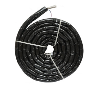 Teava 10m dubla din inox, DN16-3/4 gofrata, flexibila, izolat cu cablu pentru sonda, temperatura pentru instalatii solare rezidentiale, Cod: DISKL68, Breckner Germany - Img 3