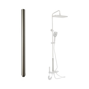 Teava prelungire 30cm pentru coloana de dus, grafit mat, aluminiu, BK00403