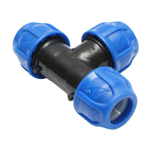 Teu egal compresiune, D25x25x25mm, PN16, pentru sisteme de irigatii, Cod: DISLV89, Poelsan - Img 4