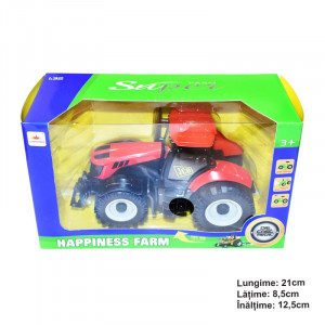 Tractor JCB, rosu, jucarie, Cod: DISCR24R