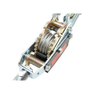 Troliu manual cu clichet 4T, tambur si cablu otel grosime 5.5mm, lungime 3m Hoteche, HOTECHE - Img 3