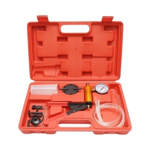 Trusa pompa tester presiune si vacuum pentru aerisire frane, testare ABS, EGR, AC si sistem incalzire auto, BRECKNER GERMANY, BK76382